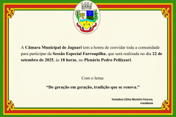 Sessão Especial Farroupilha