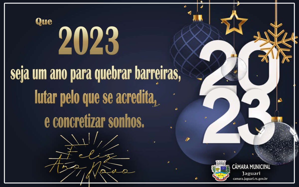 FELIZ ANO NOVO!