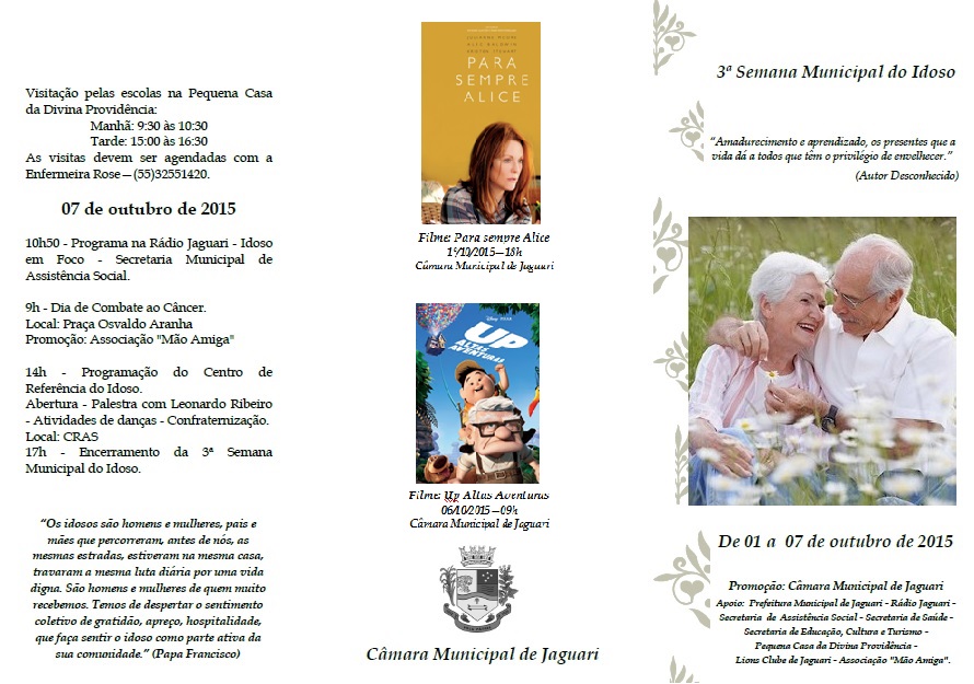 3ª Semana Municipal do Idoso